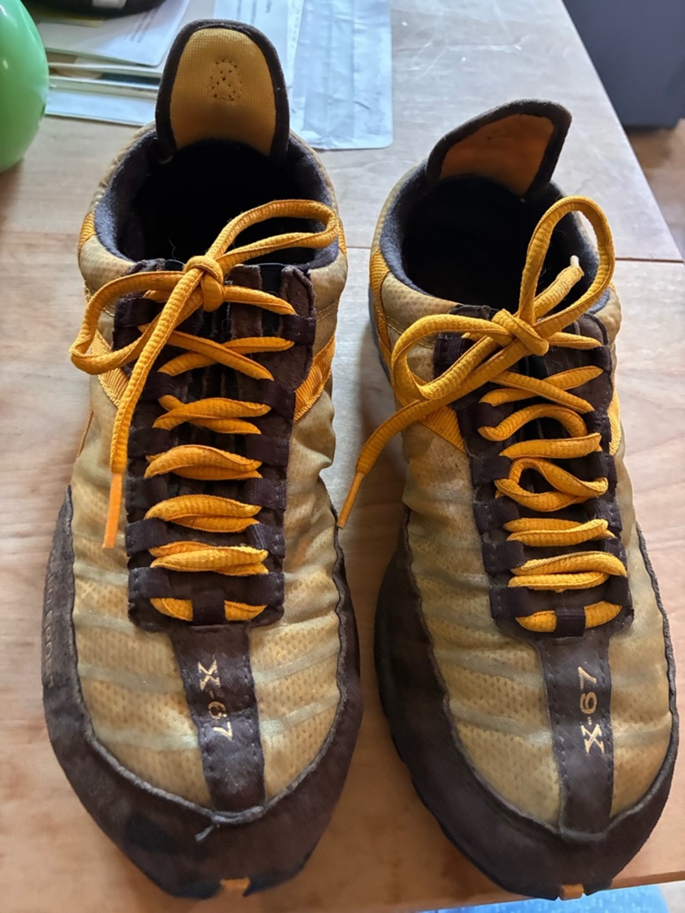 Woman’s polo Athletic Shoes in Yellow and Brown
